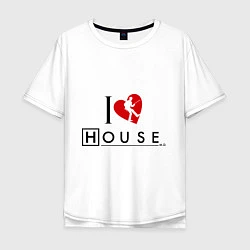 Мужская футболка оверсайз I love House MD