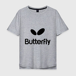 Мужская футболка оверсайз Butterfly Logo