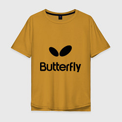 Мужская футболка оверсайз Butterfly Logo