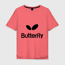 Мужская футболка оверсайз Butterfly Logo