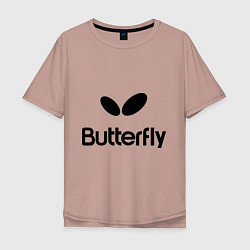 Мужская футболка оверсайз Butterfly Logo