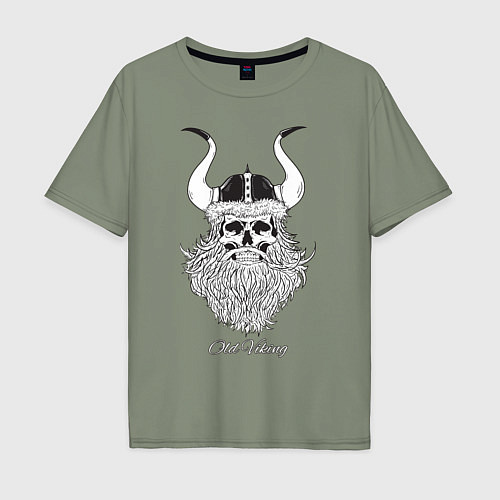 Мужская футболка оверсайз Old Viking / Авокадо – фото 1