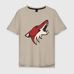 Футболка оверсайз мужская Phoenix Coyotes, цвет: миндальный