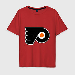 Футболка оверсайз мужская Philadelphia Flyers, цвет: красный