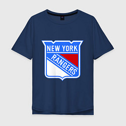 Мужская футболка оверсайз New York Rangers