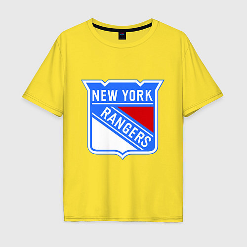 Мужская футболка оверсайз New York Rangers / Желтый – фото 1