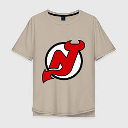 Мужская футболка оверсайз New Jersey Devils