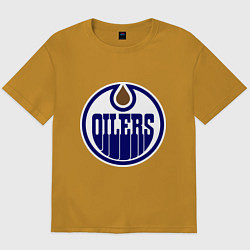 Мужская футболка оверсайз Edmonton Oilers