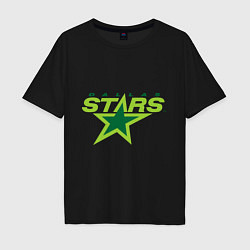 Футболка оверсайз мужская Dallas Stars, цвет: черный