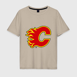 Мужская футболка оверсайз Calgary Flames