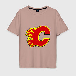 Мужская футболка оверсайз Calgary Flames