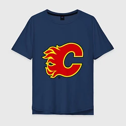 Мужская футболка оверсайз Calgary Flames