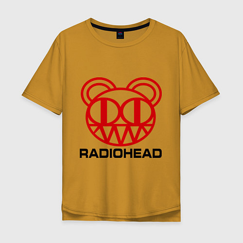 Мужская футболка оверсайз Radiohead / Горчичный – фото 1