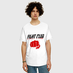 Футболка оверсайз мужская Fight Club, цвет: белый — фото 2