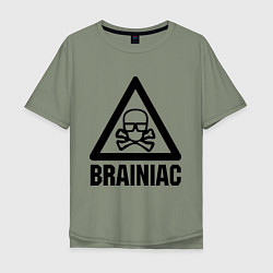 Мужская футболка оверсайз Brainiac