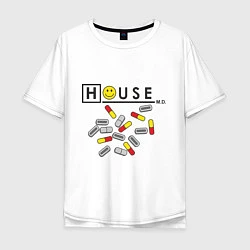 Мужская футболка оверсайз House M.D. Pills