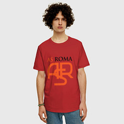 Футболка оверсайз мужская Roma ASR, цвет: красный — фото 2