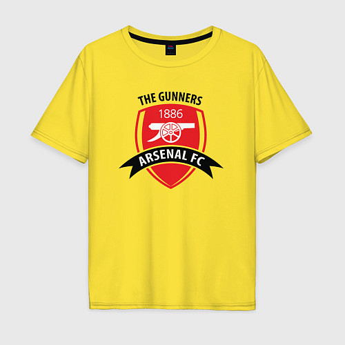 Мужская футболка оверсайз FC Arsenal: The Gunners / Желтый – фото 1