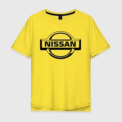 Футболка оверсайз мужская Nissan club, цвет: желтый