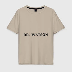 Футболка оверсайз мужская Dr. Watson, цвет: миндальный