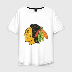 Мужская футболка оверсайз Chicago Blackhawks