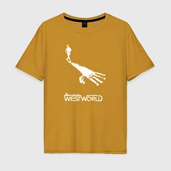 Мужская футболка оверсайз Westworld hand