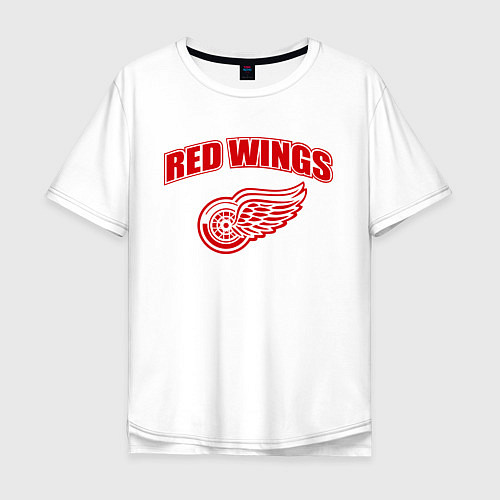 Мужская футболка оверсайз Detroit Red Wings / Белый – фото 1