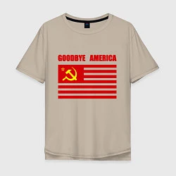 Мужская футболка оверсайз Goodbye America