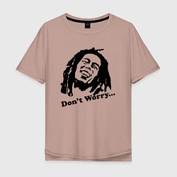 Мужская футболка оверсайз Bob Marley: Don't worry