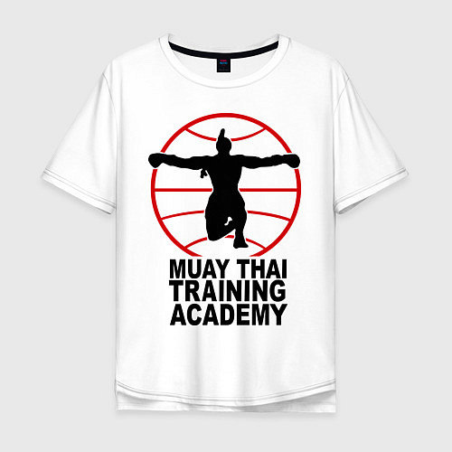 Мужская футболка оверсайз Mauy Thai Training Academy / Белый – фото 1