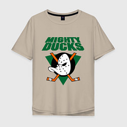 Мужская футболка оверсайз Anaheim Mighty Ducks