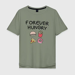 Мужская футболка оверсайз Forever Hungry