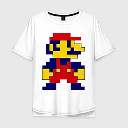 Мужская футболка оверсайз Pixel Mario
