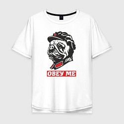 Мужская футболка оверсайз Obey me. Подчиняйся мне!