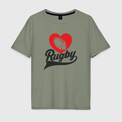 Мужская футболка оверсайз Rugby Love
