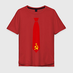 Мужская футболка оверсайз Советский галстук