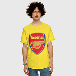Футболка оверсайз мужская Arsenal FC, цвет: желтый — фото 2