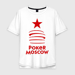 Мужская футболка оверсайз Poker Moscow
