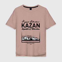 Мужская футболка оверсайз Kazan: Republic of Tatarstan