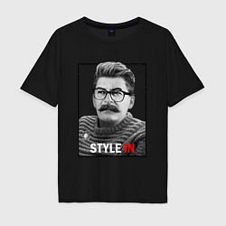 Футболка оверсайз мужская Stalin: Style in, цвет: черный