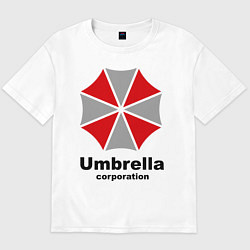 Футболка оверсайз мужская Umbrella corporation, цвет: белый