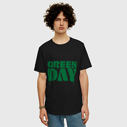 Футболка оверсайз мужская Green Day, цвет: черный — фото 2