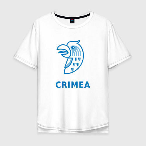 Мужская футболка оверсайз Crimea / Белый – фото 1