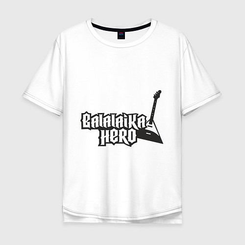 Мужская футболка оверсайз Balalaika hero / Белый – фото 1