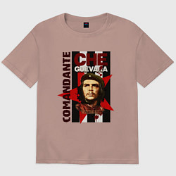 Футболка оверсайз мужская Comandante, цвет: пыльно-розовый