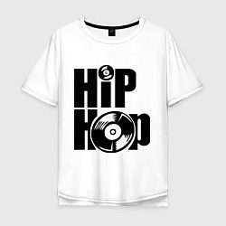 Футболка оверсайз мужская Hip-Hop, цвет: белый