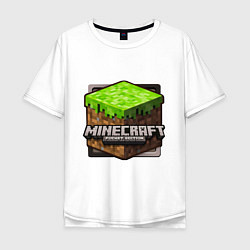 Футболка оверсайз мужская Minecraft: Pocket Edition, цвет: белый