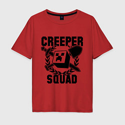 Мужская футболка оверсайз Creeper Squad