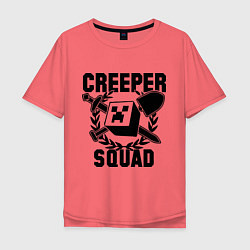 Мужская футболка оверсайз Creeper Squad