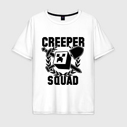 Мужская футболка оверсайз Creeper Squad